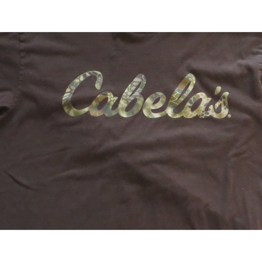 Cabela's Shirt Mens Large Camo Outdoor Short Sleeve Tee T-Shirt Hunting